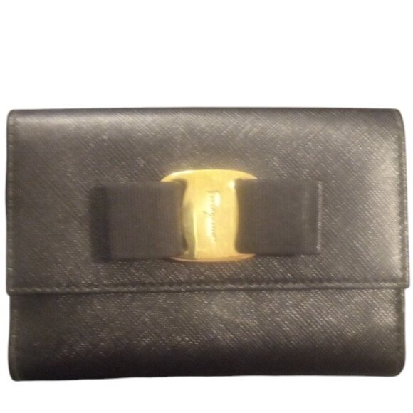 Ferragamo bow-detail Italian-leather wallet Salvatore Ferragamo Crimson Gift Box - Picture 8 of 11